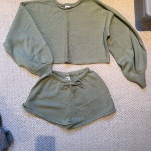 Princess Polly Sage Knit Set